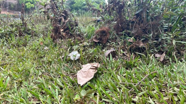 Em imagens, morador mostra lixo deixado no Rio São Marcos, entre Catalão e Davinópolis