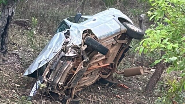 Grave acidente: capotamento de picape deixa feridos na GO-210 próximo a Nova Aurora