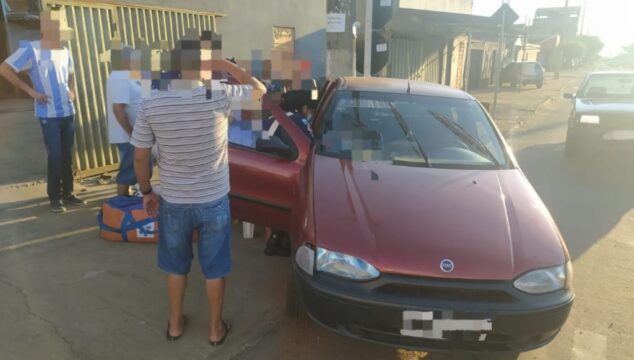 Acidente no Bairro Jardim Primavera, em Catalão, deixa avó e dois netos feridos