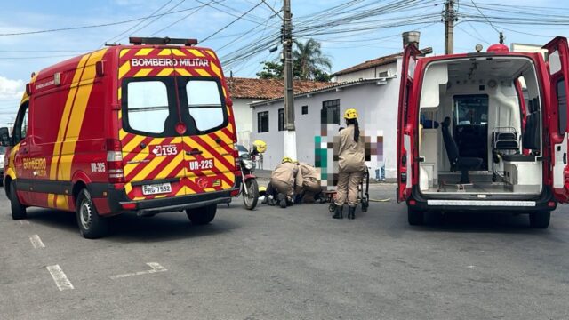 Colisão entre motocicletas deixa mototaxista e passageira com ferimentos, na região central de Catalão