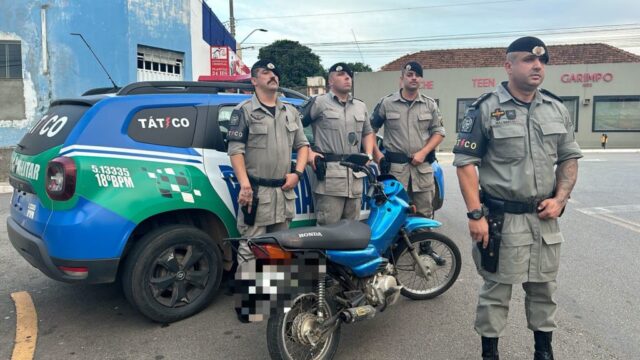 Tático Móvel prende homem suspeito de furtar TV e motocicleta no Bairro São José, em Catalão