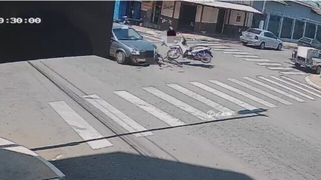 Grave acidente em Catalão: Câmeras de segurança registram momento da colisão; Veja vídeo