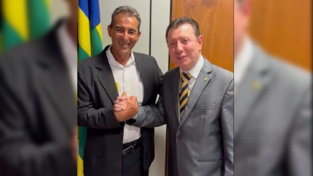 Em Brasília, vereador de Ouvidor, Wilson Roseta, garante emenda parlamentar de R$100 mil destinada pelo deputado José Nelto