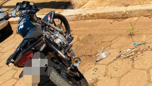 Homem é detido pela PM por crime de adulteração de veículo automotor no centro de Orizona