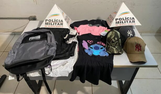 Quadrilha é presa por furtar lojas de shopping de Uberlândia usando mochila com dispositivos que impedem detecção de sensores de segurança