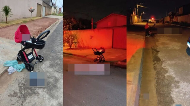 Marido mata esposa na frente do filho de 5 meses e abandona criança na rua, em Aparecida