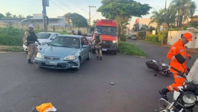 Acidente no bairro Cidade Jardim deixa mulher gravemente ferida em Uberlândia