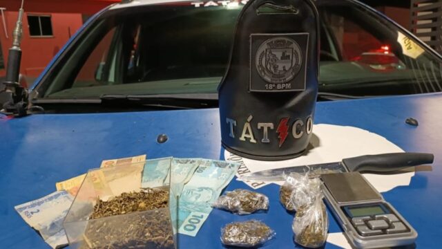 Tático Móvel prende homem pelo crime de tráfico de drogas na Vila Erondina, em Catalão