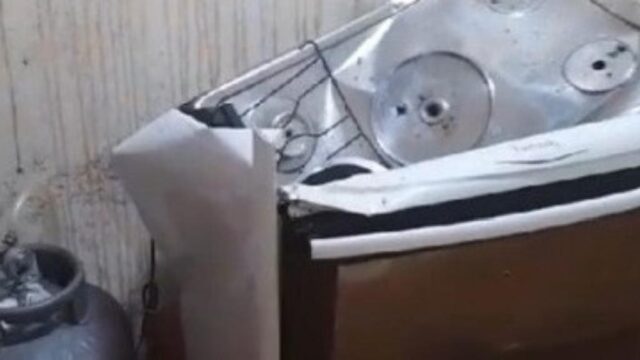VÍDEO: Panela de pressão explode, destrói fogão e causa estragos em teto de casa em Ipameri