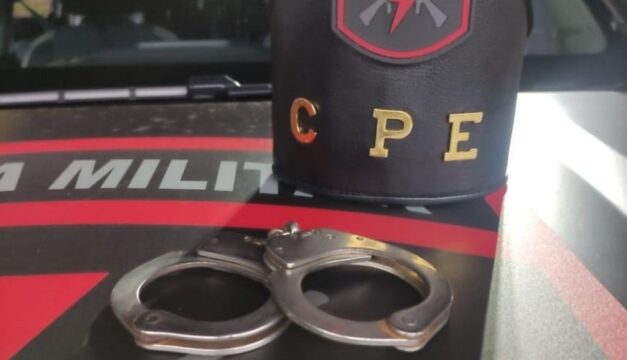 CPE prende foragido da Justiça em estabelecimento comercial no bairro Ipanema, em Catalão