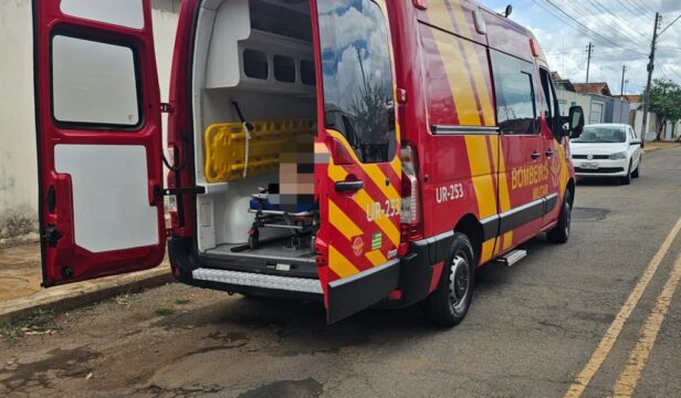 Acidente em Catalão: Motociclista fica ferido após colisão com picape na Avenida João Neves Vieira