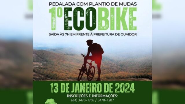 1º Ecobike de Ouvidor: pedalada pela preservação das nascentes do Córrego Lagoa acontece em 13 de janeiro