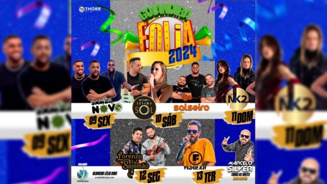 Goiandira Folia 2024: Prefeitura anuncia a programação do carnaval mais tradicional da região