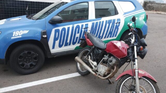 PM recaptura foragido da justiça com moto adulterada em Catalão