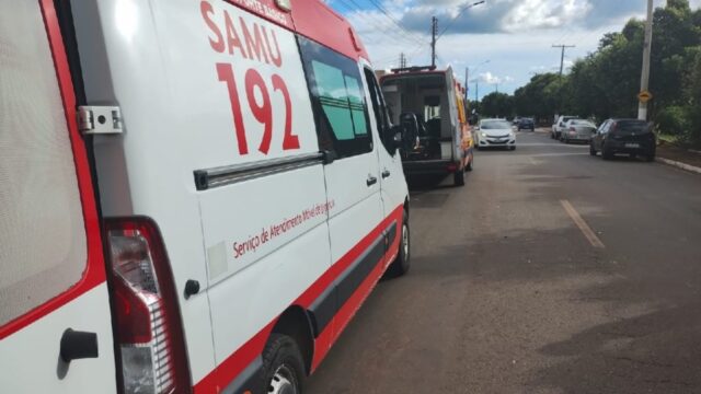 Homem fica ferido após colisão moto e carro no bairro Santa Terezinha, em Catalão