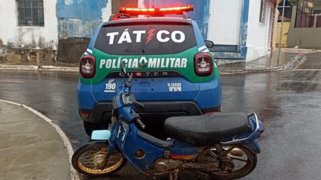 Moto furtada em Caldas Novas é recuperada durante ação do Tático em Catalão