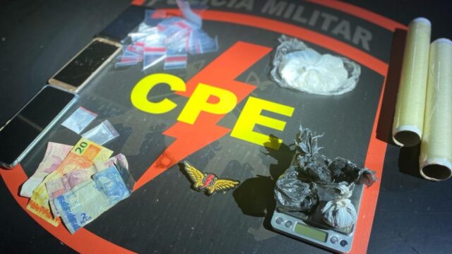 Em Orizona, dois homens são presos pela CPE pelo crime de tráfico de drogas e receptação