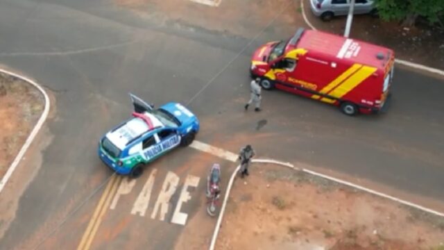Acidente de trãnsito envolvendo moto deixa condutor ferido em Ouvidor