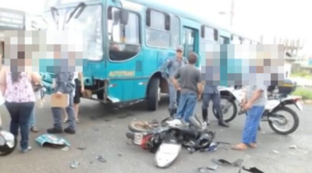 Motociclista morre após bater em um ônibus em Uberlândia