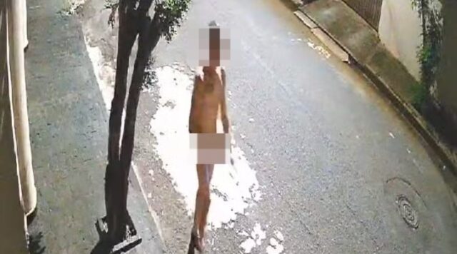 VÍDEO: Homem nu é detido por populares após importunar moradores no bairro Planalto em Uberlândia