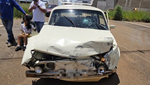 Acidente envolvendo dois carros deixa uma criança de 11 anos ferida em Catalão