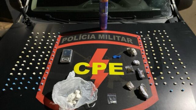 CPE prende mulher de 39 anos suspeita de tráfico de drogas, em Pires do Rio