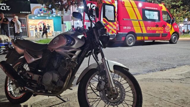 Acidente envolvendo moto deixa motociclista ferido em Catalão