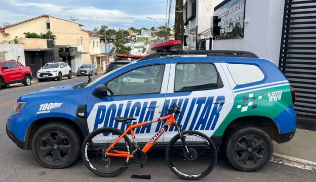 PM prende suspeito de furto e recupera bicicleta no Bairro Parati, em Catalão