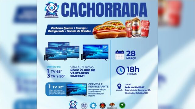 Vem aí o evento “Cachorrada do SIMECAT” com o relançamento do Clube de Vantagens