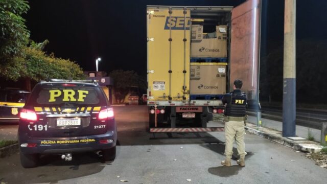 Força Tarefa Policial prende quatro homens suspeitos de furtar cargas de um caminhão dos Correios, na BR-153, em Morrinhos