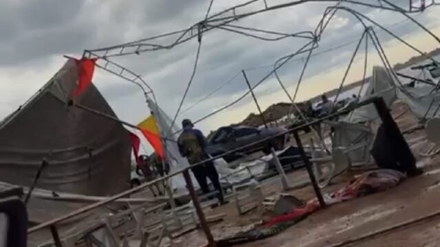 Tempestade em Três Ranchos deixa pessoas lesionadas e causa danos: Ventos de 78-90 Km/h