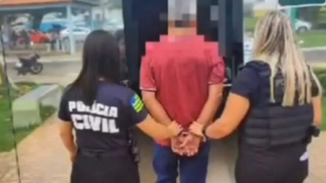 PC prende idoso acusado de abusar sexualmente da enteada por seis anos, em Piracanjuba