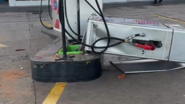 Motorista é detido por suspeita de embriaguez após colidir em bomba de combustível em Ipameri