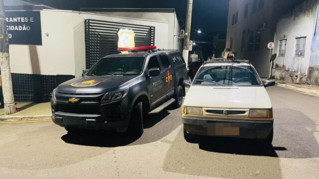 Polícia Militar, através da CPE, recupera veículo furtado, em Catalão