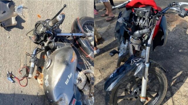 Em Caldas Novas: Grave acidente envolvendo duas motocicletas deixa três pessoas gravemente feridas