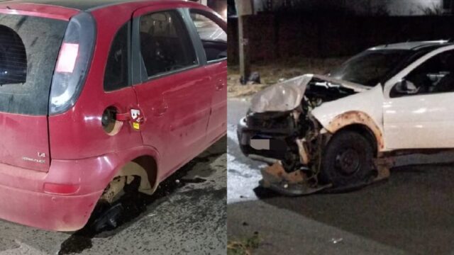 Colisão entre veículos deixa uma pessoa ferida no bairro Estrela, em Catalão