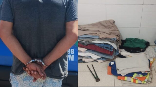 Homem é preso por furtar roupas em comércio de Catalão