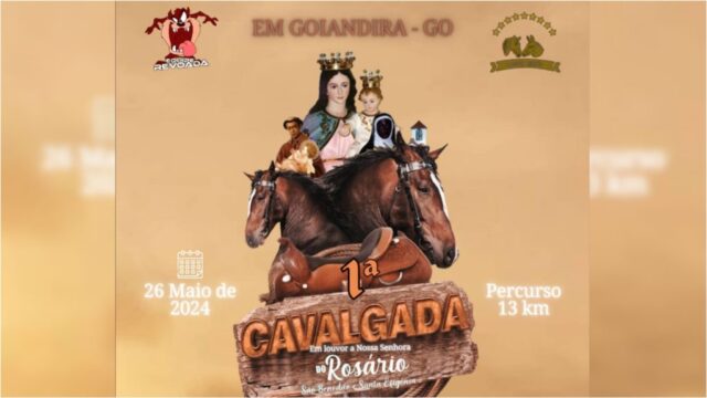 Festa da Igrejinha em Goiandira: Cavalgada é destaque na programação de 24 de maio a 1º de junho
