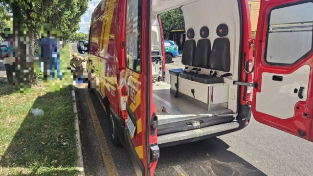 Motociclista fica ferido após moto se enroscar em cabo de internet em Catalão