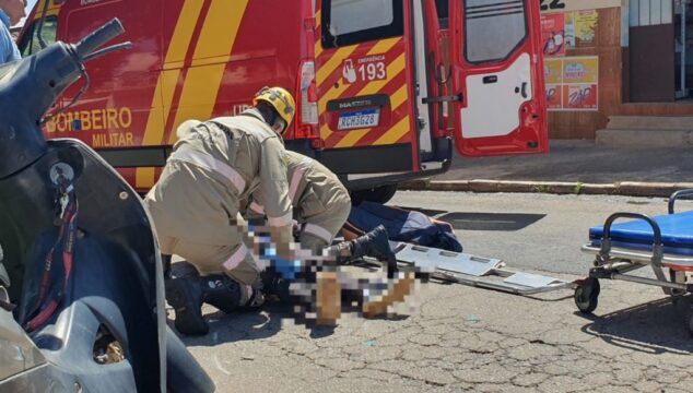 Criança e motociclista ficam feridas após atropelamento em Catalão