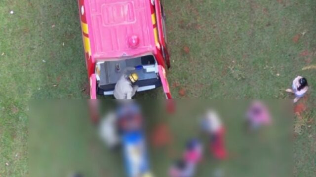 Motociclista de 29 anos fica ferido após queda de moto em pista de motocross de Ouvidor