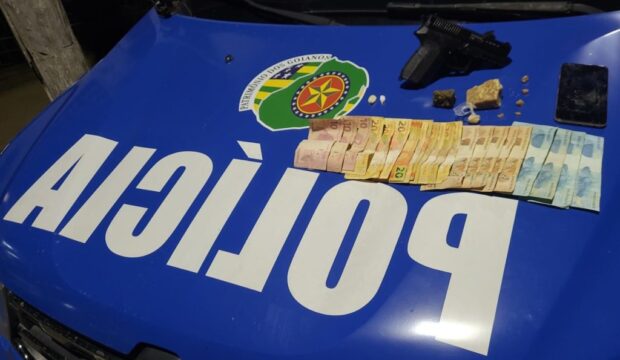 Homem de 40 anos é preso pelo crime de tráfico de drogas no Bairro Jardim Primavera, em Catalão