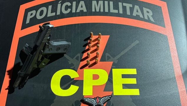 Pires do Rio: Jovem de 19 anos é presa em flagrante por porte ilegal de arma