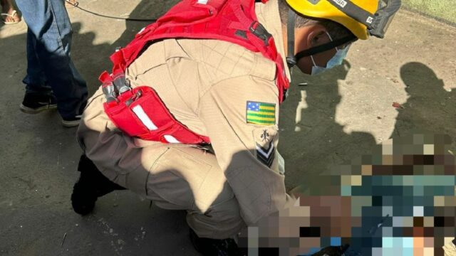 Mulher fica ferida ao cair de escada em Caldas Novas