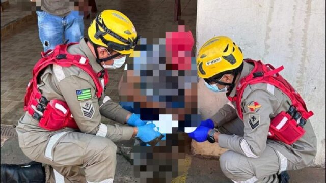 Trabalhador sofre acidente de trabalho em serra elétrica em Caldas Novas