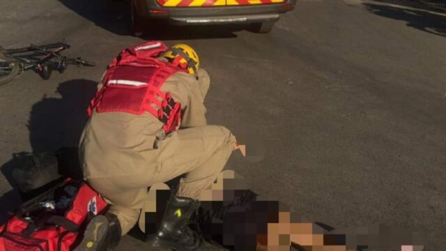 Ciclista fica ferido após colidir com uma motocicleta em Caldas Novas