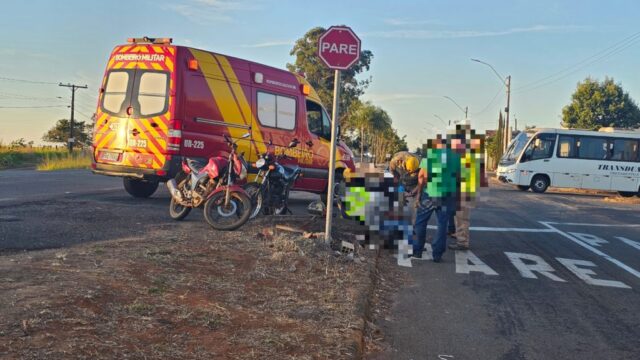 Condutores ficam feridos após colisão entre motocicletas as margens da GO-330, em Catalão