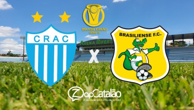 Crac e Brasiliense se enfrentam na Arena Rifertil pela segunda rodada da Série D do Brasileirão