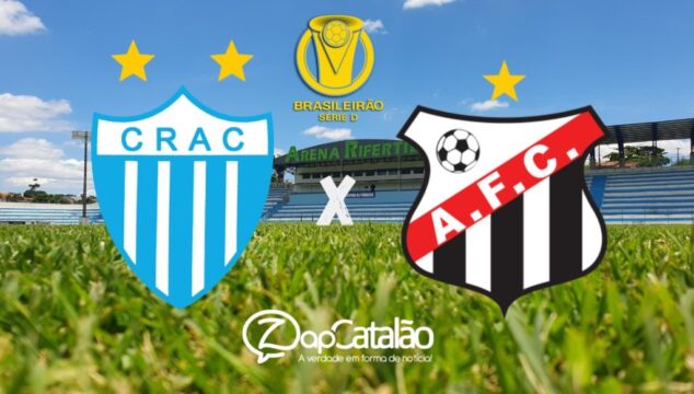 Crac e Anápolis se enfrentam na Arena Rifertil em 'jogo de seis pontos' pela Série D