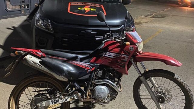 Motocicleta com restrição de furto/roubo é recuperada pela equipe da CPE em Pires do Rio
